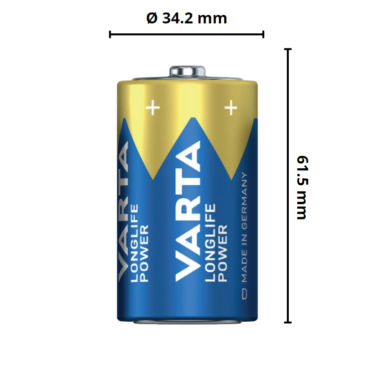 2 Piles LR20 D VARTA Alcaline - 5