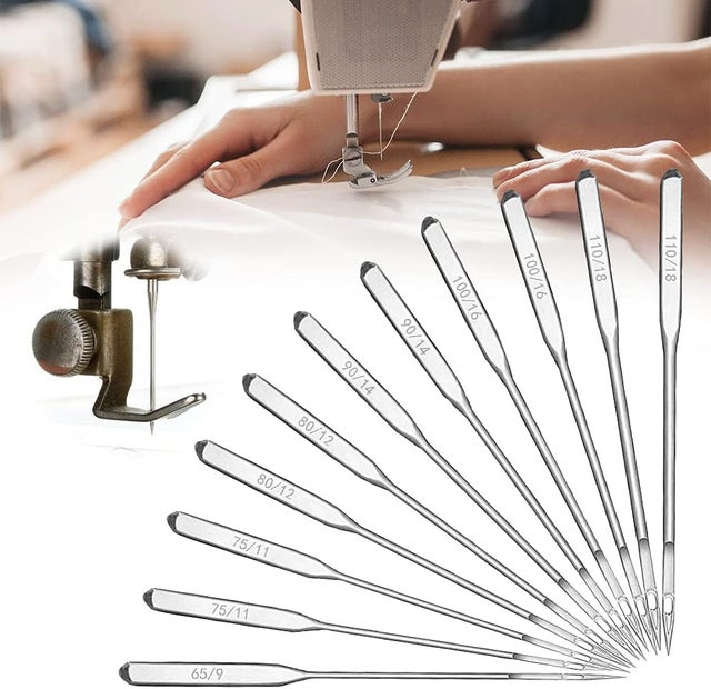 12 aghi per macchine da cucire, 60 penne a sfera universali resistenti, adatte per aghi per macchine da cucire Brother, Janome e Singer, modelli 65/9