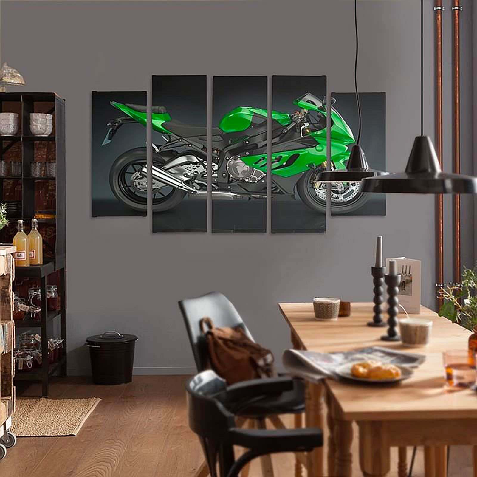 Tableau une moto de sport - 300 x 140 cm - 3