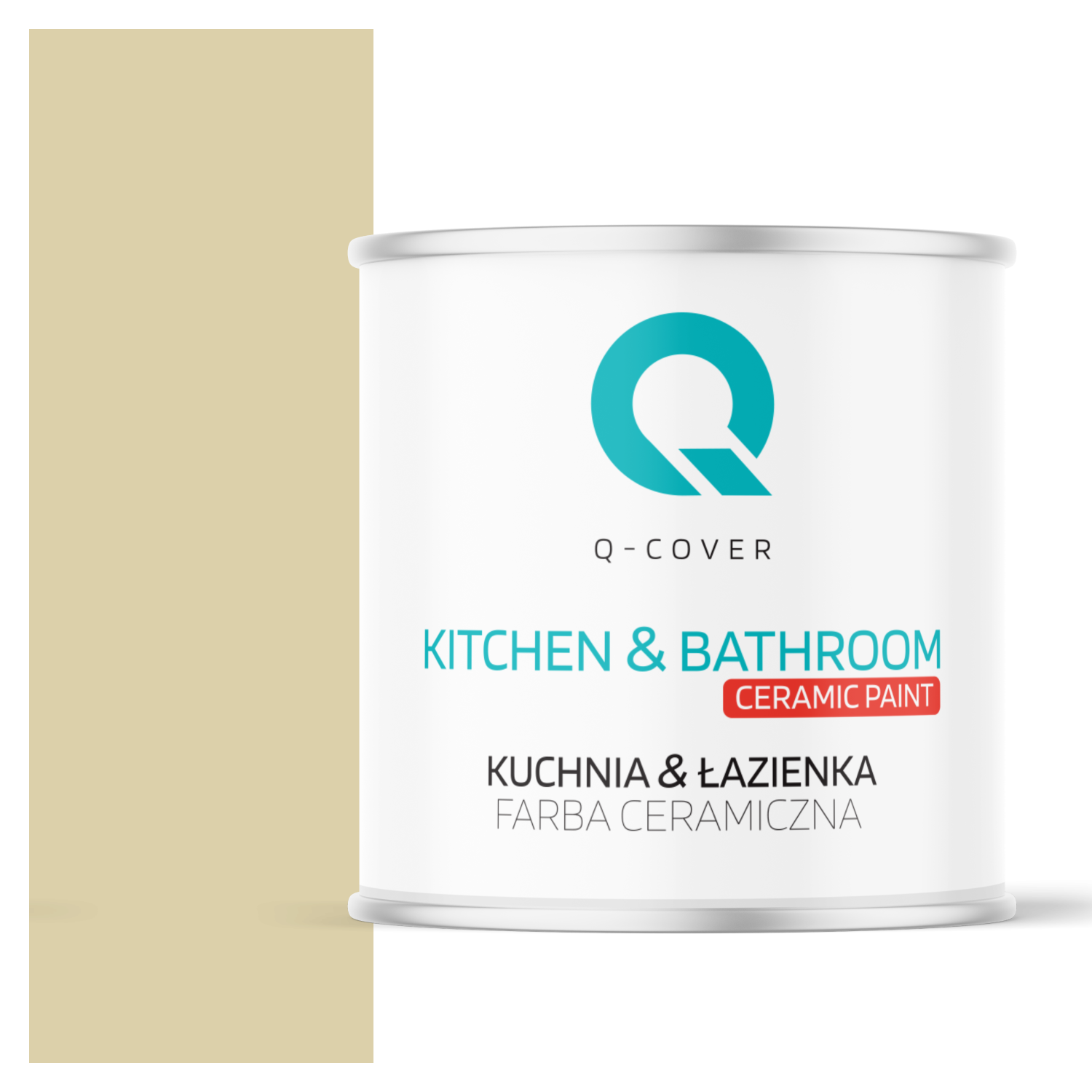 Farba Ceramiczna Kuchnia &amp; Łazienka Q-Cover Zgniła zieleń jasny H2362 Głęboki Mat 2L