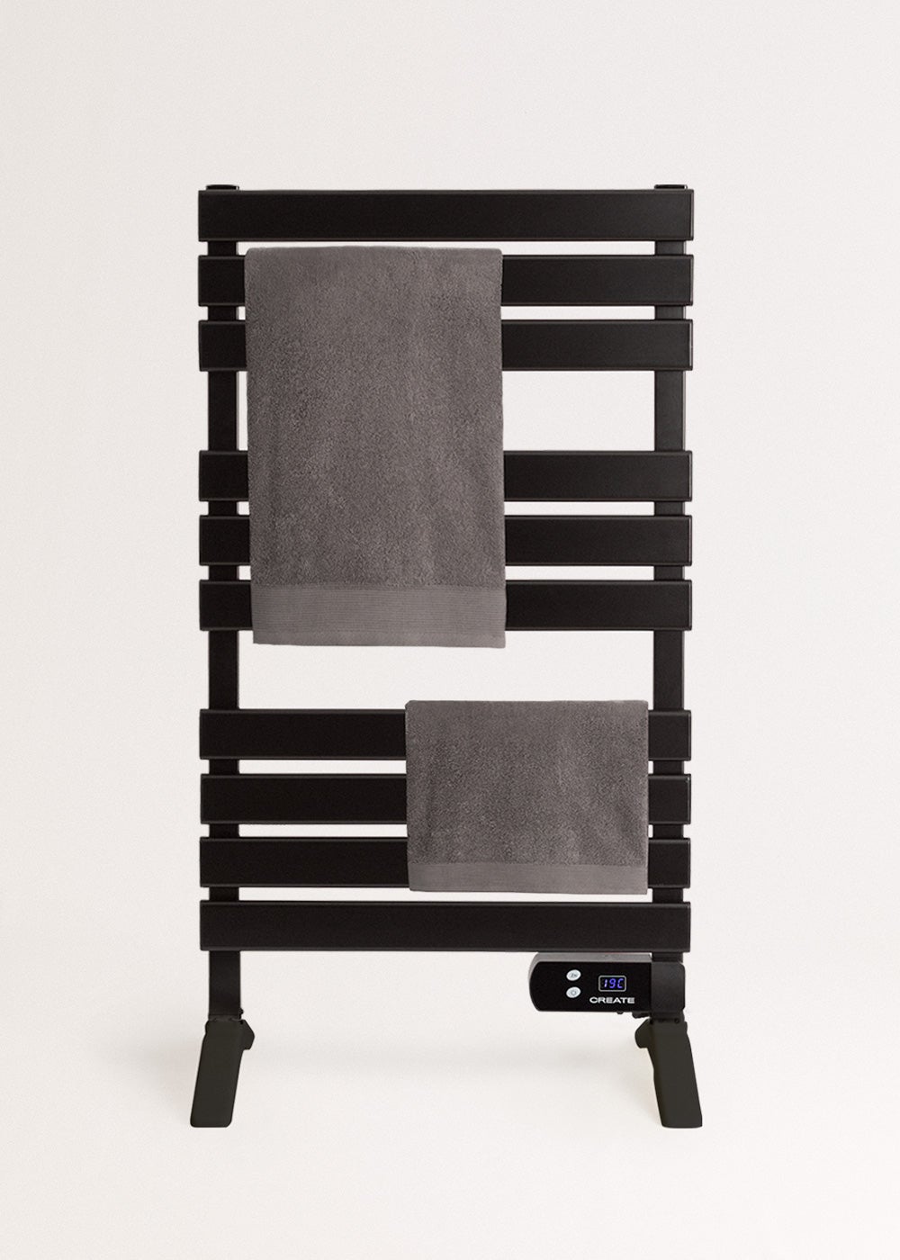 WARM TOWEL - Barra de toalha elétrica para piso ou parede 500W Com patas sam prateleira - 3