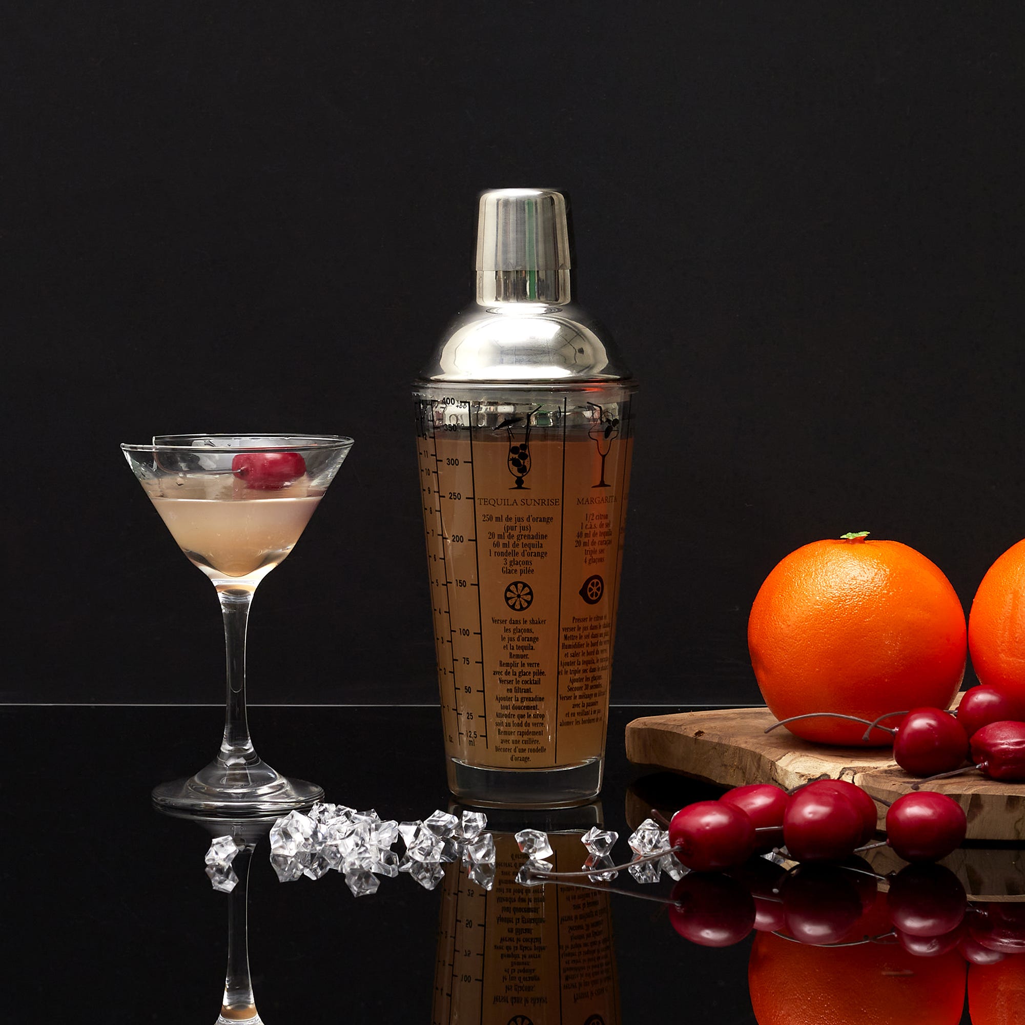 Shaker - Cook Concept - 450 Ml - Verre - Argent Et Transparent - Avec ...