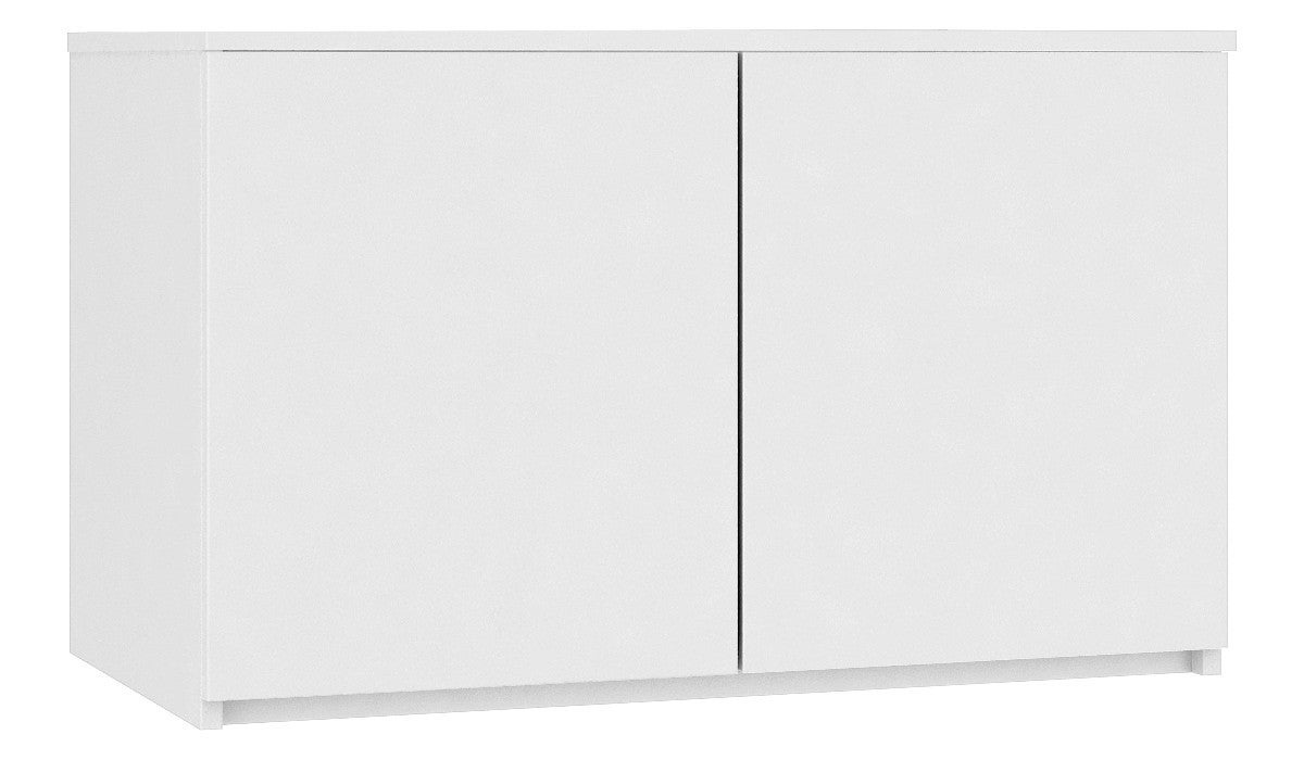 Nadstawka na szafę AKORD S90 Biała 90 cm 2 drzwi kolor Biały mat 2 półki 90x51x55 cm