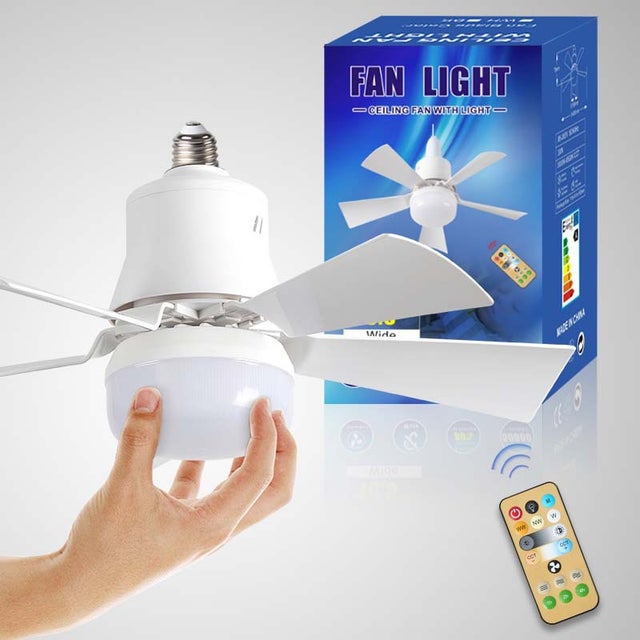 Ventilateur de plafond LED avec télécommande, 30W, design moderne et intelligent, adapté à l'éclairage de la chambre et du salon.