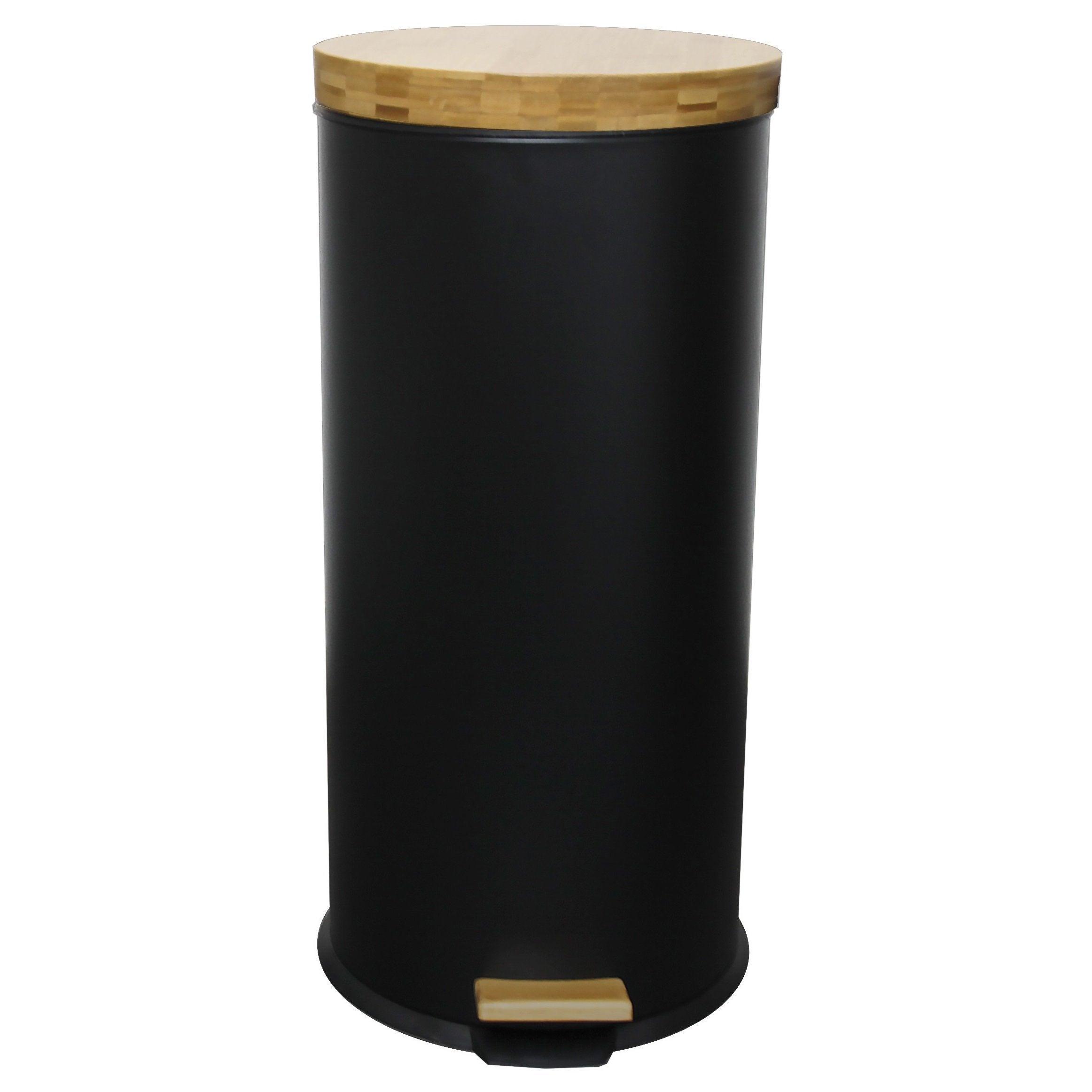 Kosz na Śmieci z Pedałem Inox FOREST czarny 30L