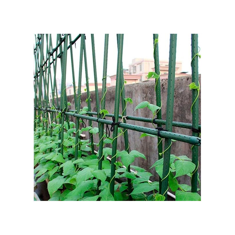 Tutor de Acero Plastificado 120cm Ø11 mm | Varillas para Plantas y Arboles | Tutores para Tomates y Plantas trepadoras - 4