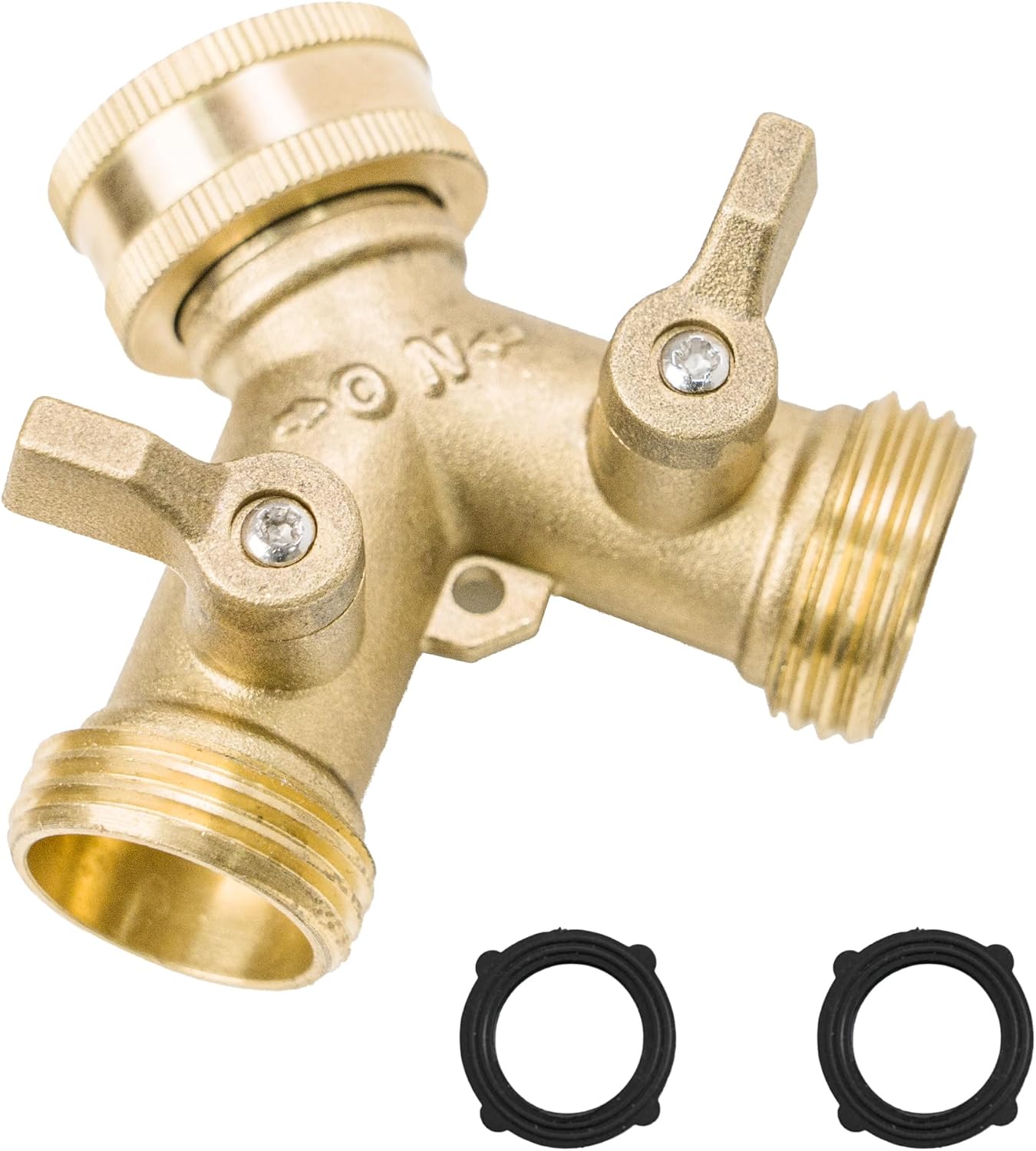 Rozdzielacz wody drożny Przyłącze wody Wykonany z mosiądzu o wysokiej wytrzymałości Odpowiedni do komputera nawadniającego Regulowany przepływ wody