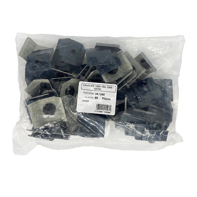 50 Cavaliers de fixation pour tôle AXEL et AXEL PLUS | Bleu Ardoise | RAL 5008 - 4