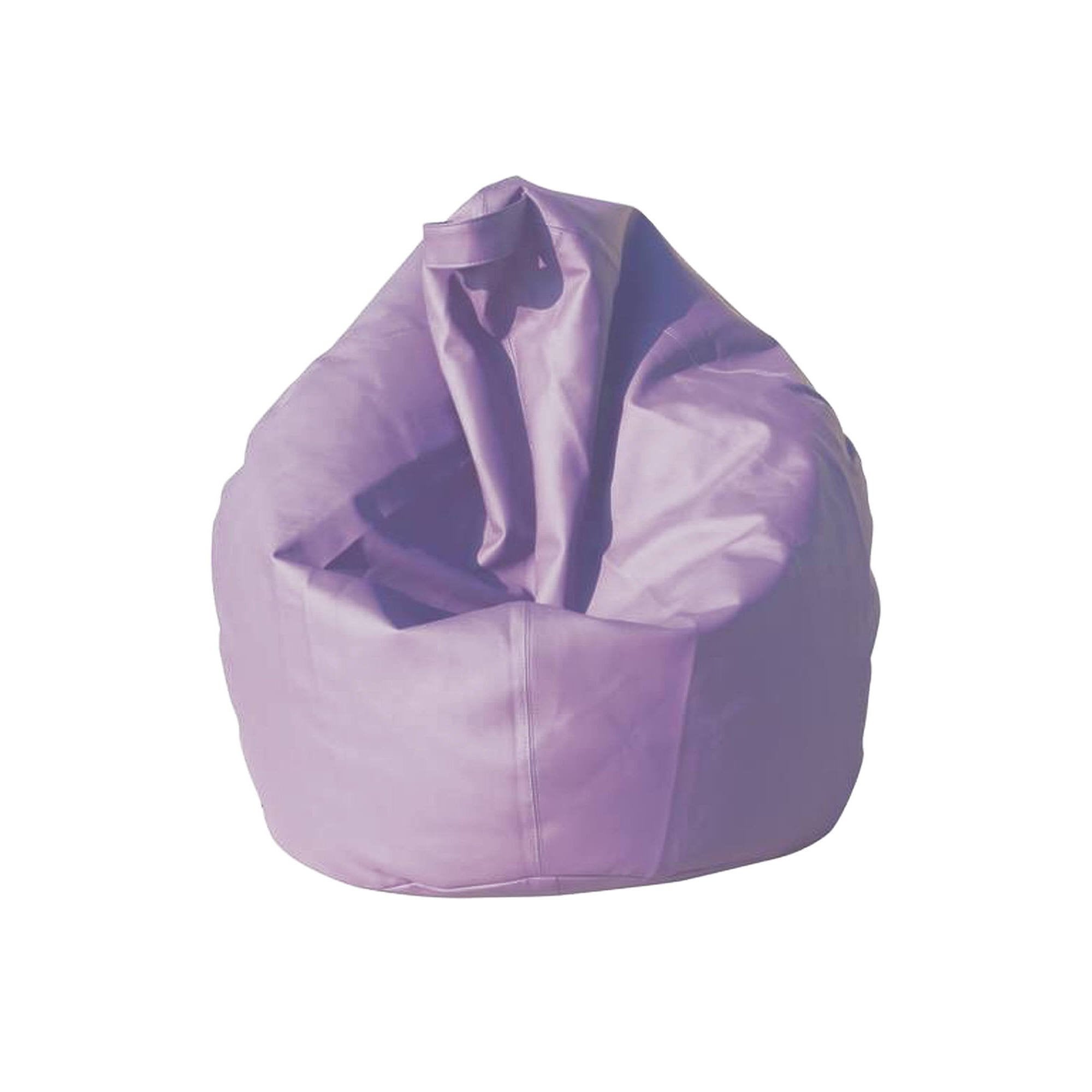 Puf abisso, sillón multiusos, puf, puf reposapiés, made in italy, 70x70 h110 cm, lila