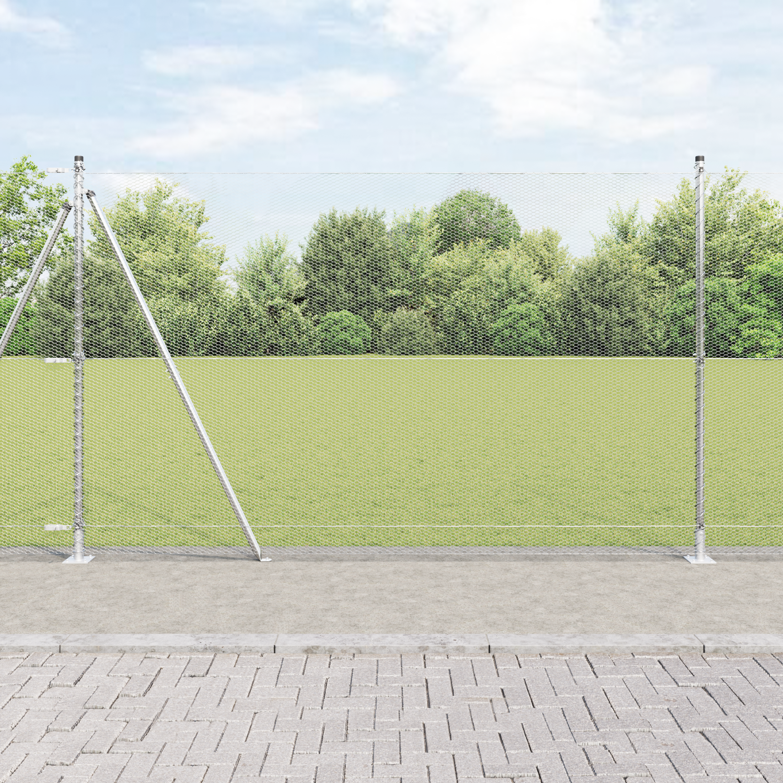 Palo della recinzione Argento 10 x 1,6 m (maglia da 13 mm) vidaXL 
