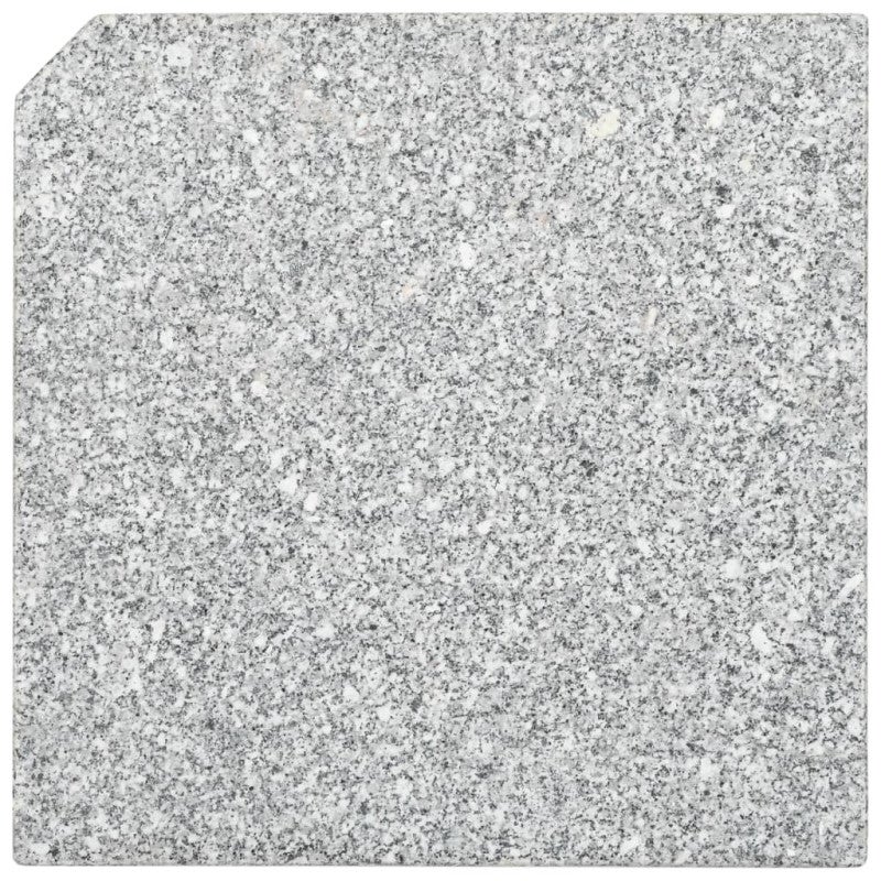 Plaque de poids carrée pour parasol Granit 25 kg Gris - 4