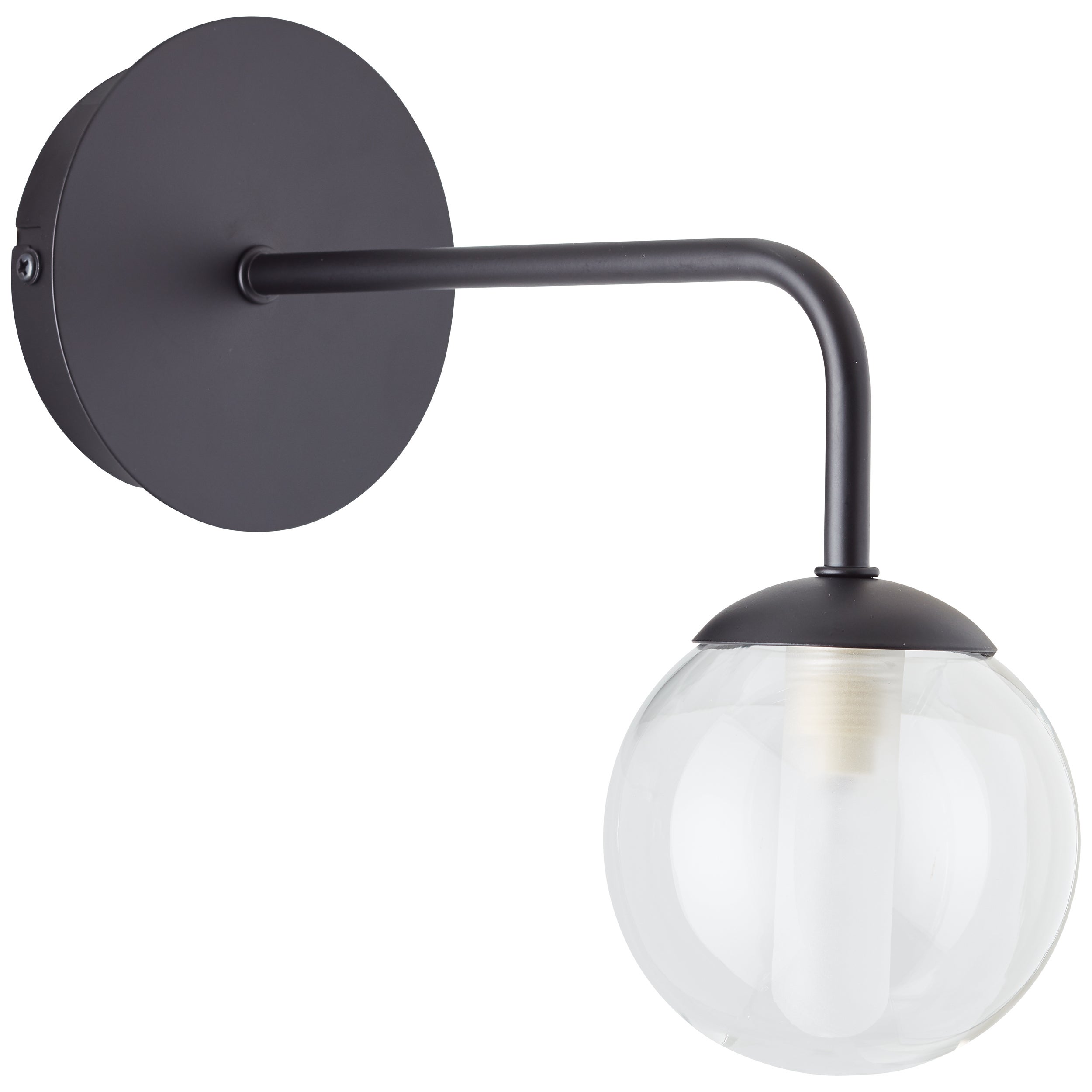 Brilliant Lamp Gitse lampa ścienna czarny/czarny przezroczysty metal 1x QT14, G9, 20 W - 2