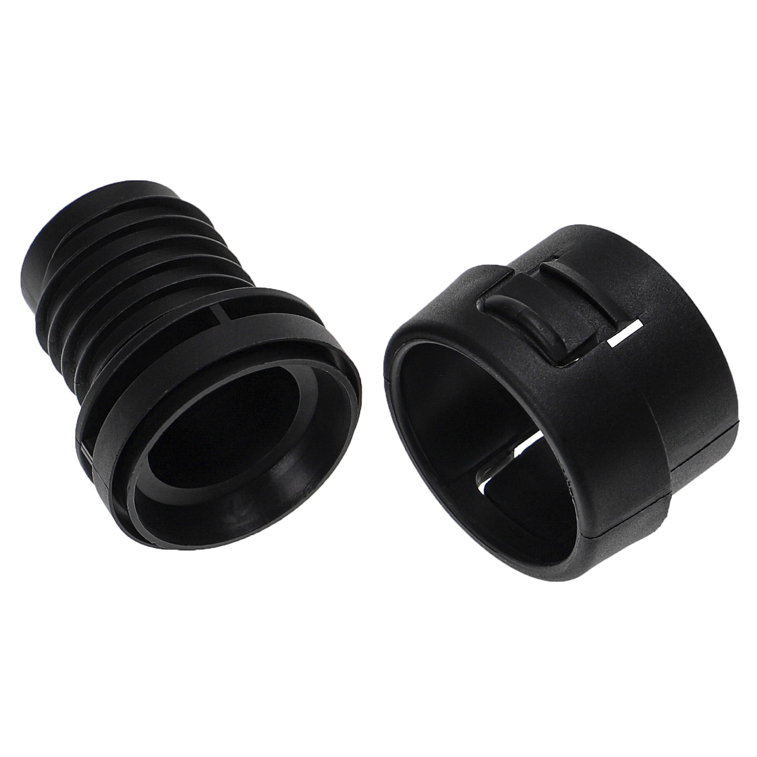 vhbw Kit de réparation du tuyau de l'aspirateur 2-pcs compatible avec Miele Pearl Metallic Power - Maintenance, noir - 4