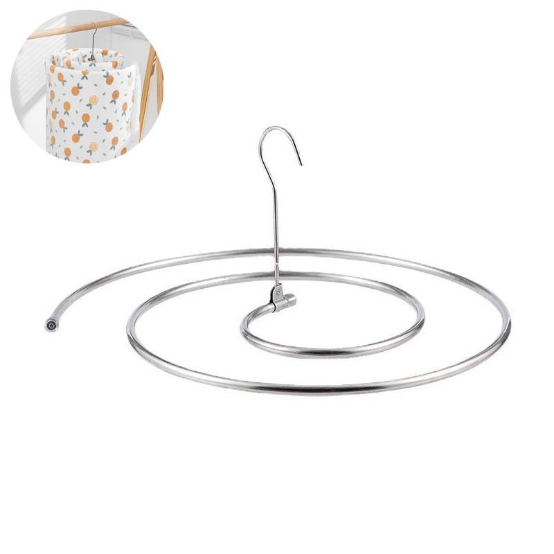 1pc Spiralny wieszak na ubrania, suszenie kołder i pościeli, okrągły składany wieszak na balkon, wielofunkcyjny do domowego prania