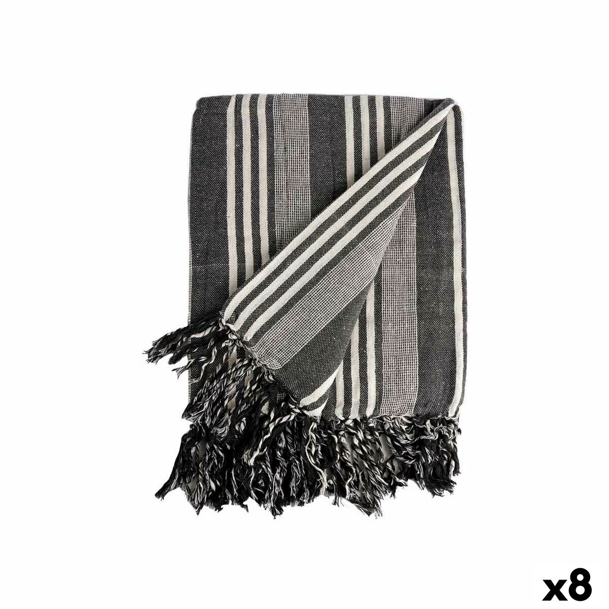 Foulard Vintage Rayures - 75x75 Cm - Matière Acetate Satin - Fabriqué En France - Motif Fleuri Multicolore