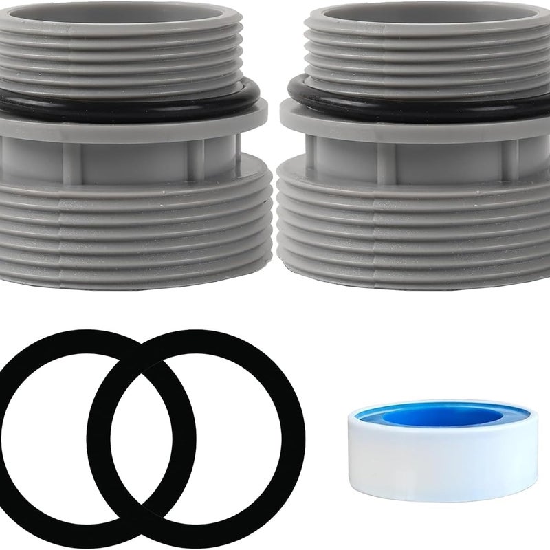 2-częściowy zestaw adapterów do węży basenowych 4560 Zestaw montażowy pompy basenowej do łączników węży o średnicy od 40 mm do 1 1/2 cala, kompatybiln