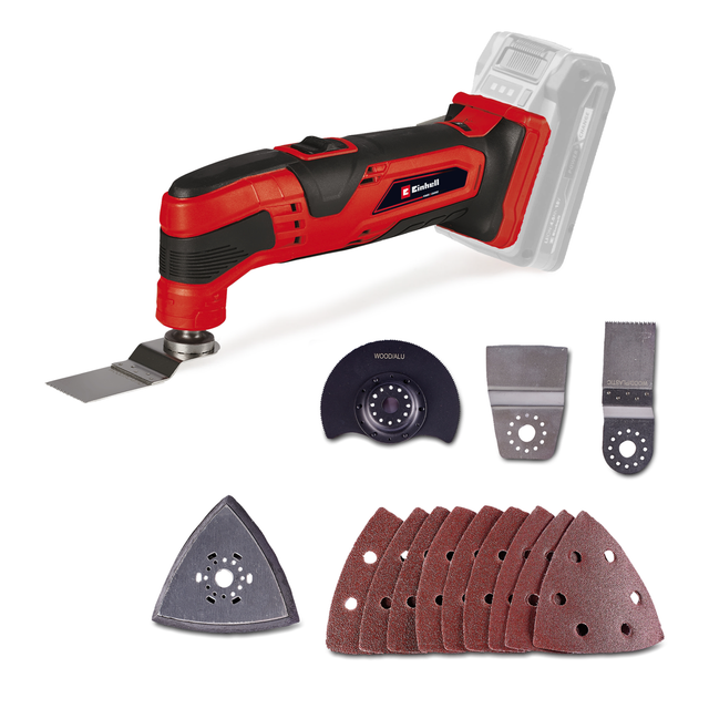 Einhell Outil multifonction sans fil TC-MG 18 Li - Solo PXC (18V, 11000-20000 min.-1) Livré sans Batterie ni Chargeur