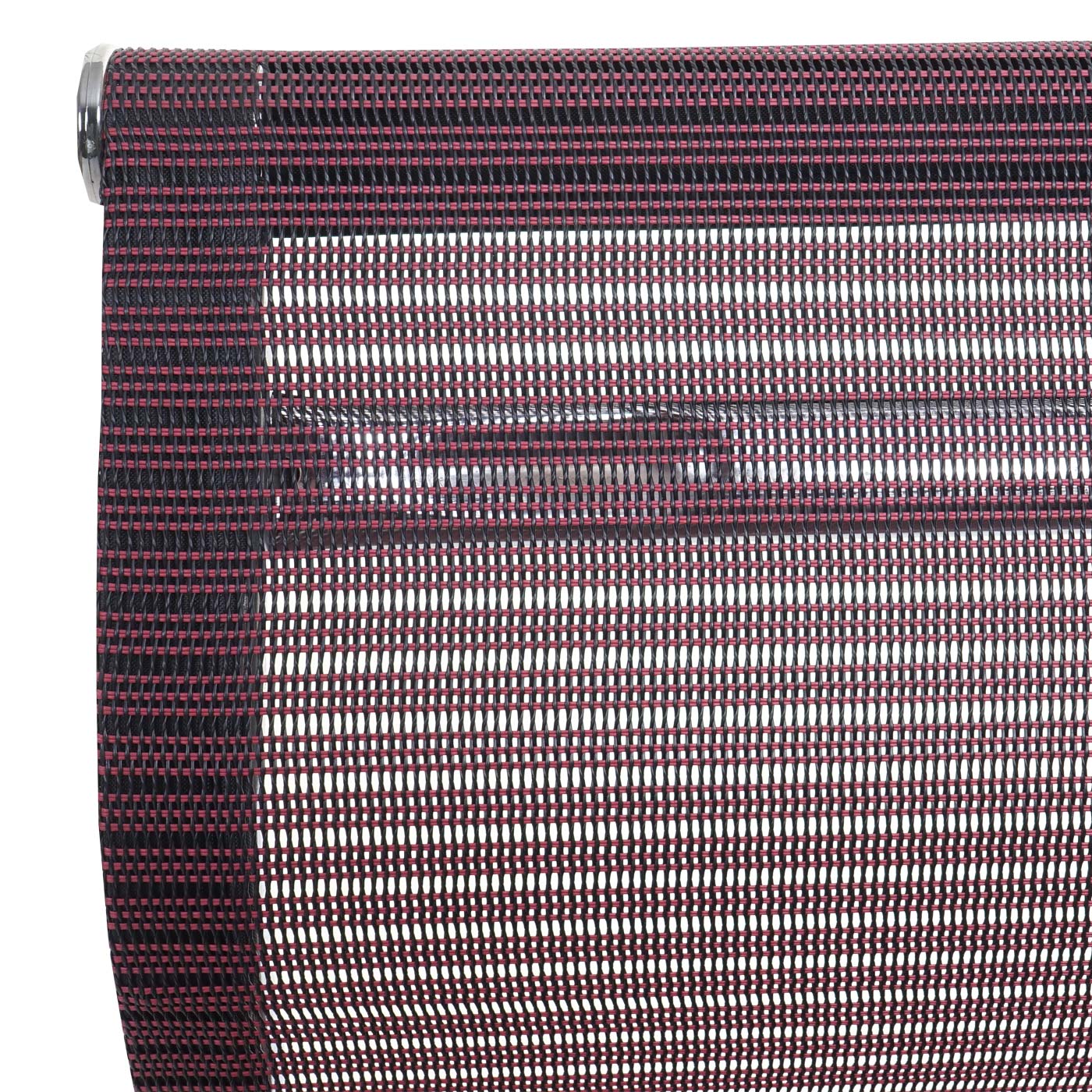 Sedia poltrona ufficio girevole HWC-K53 49x49x75-82cm tessuto traspirante rosso vinaccia - 4