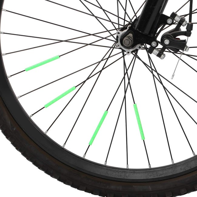 Riflettori Per Ruote Bicicletta 4 Pezzi | Ambra, Alta Visibilità, Fissaggio Raggio