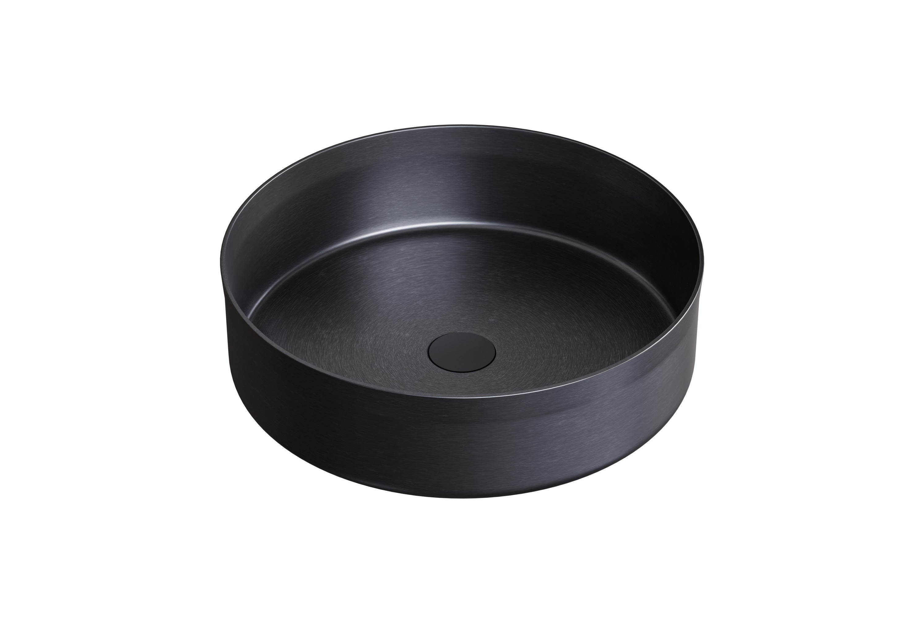 Bernstein Umywalka nablatowa NT04 ze stali nierdzewnej - Ø 40cm - kolor Gunmetal - 3