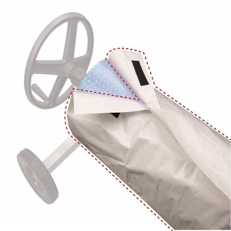 Pokrywa Solarna Ochronna Wodoszczelna Obudowa Na Rolkę Do Pokrywy Ekranu Słonecznego Do Użytku Z Szpulą Basenową Może Przedłużyć Żywotność 490*96cm