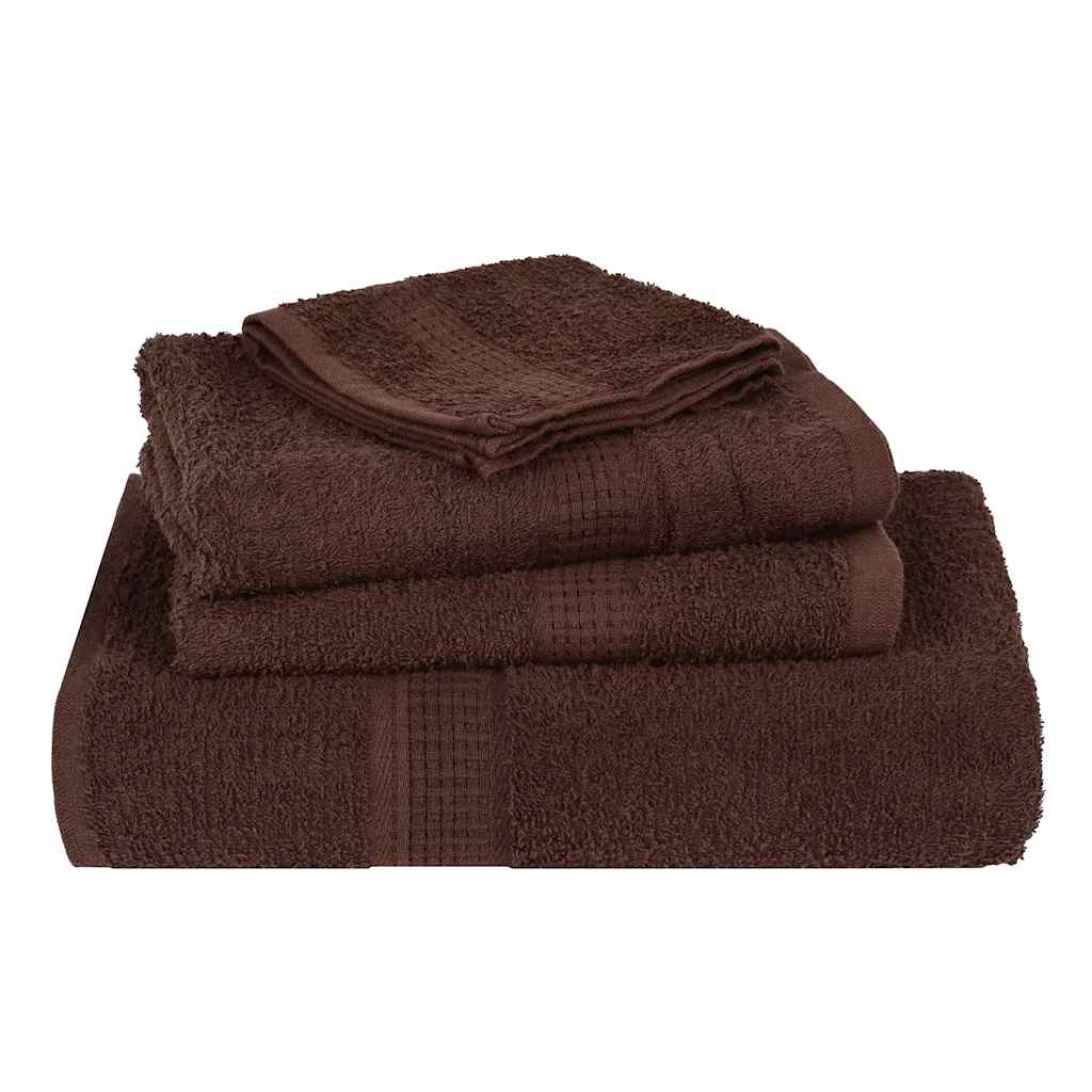 Serviettes de bain FROGN 10 pcs marron 100x150 cm 360 g/m² vidaXL - 4