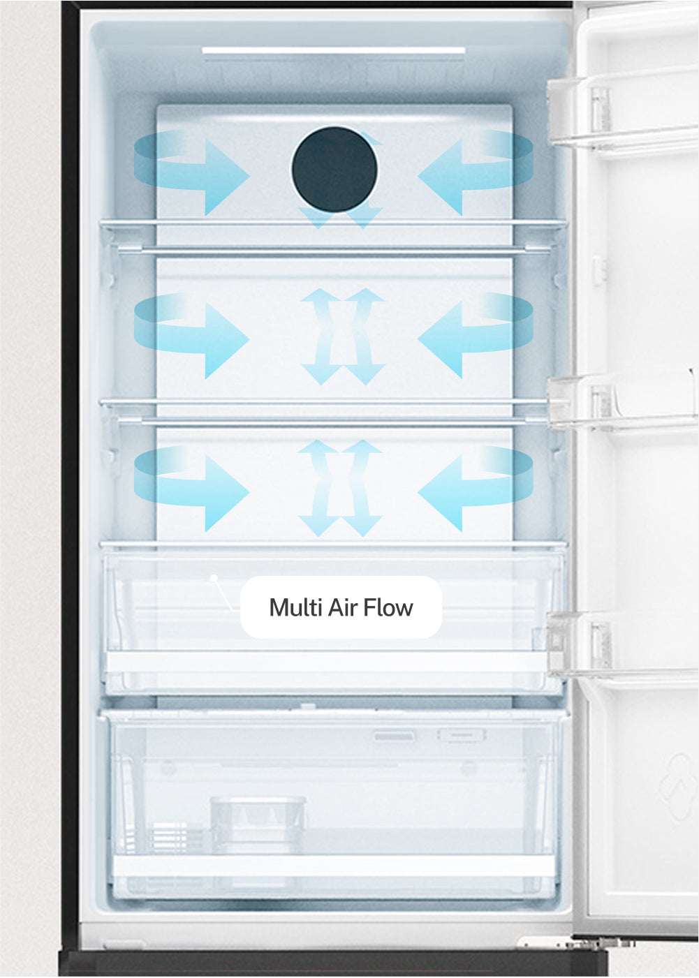 CREATE - FRIDGE STUDIO COMBI PRO 402 - Réfrigérateur-congélateur combiné 402L No Frost avec Space Pro et Care+- Moka - 6