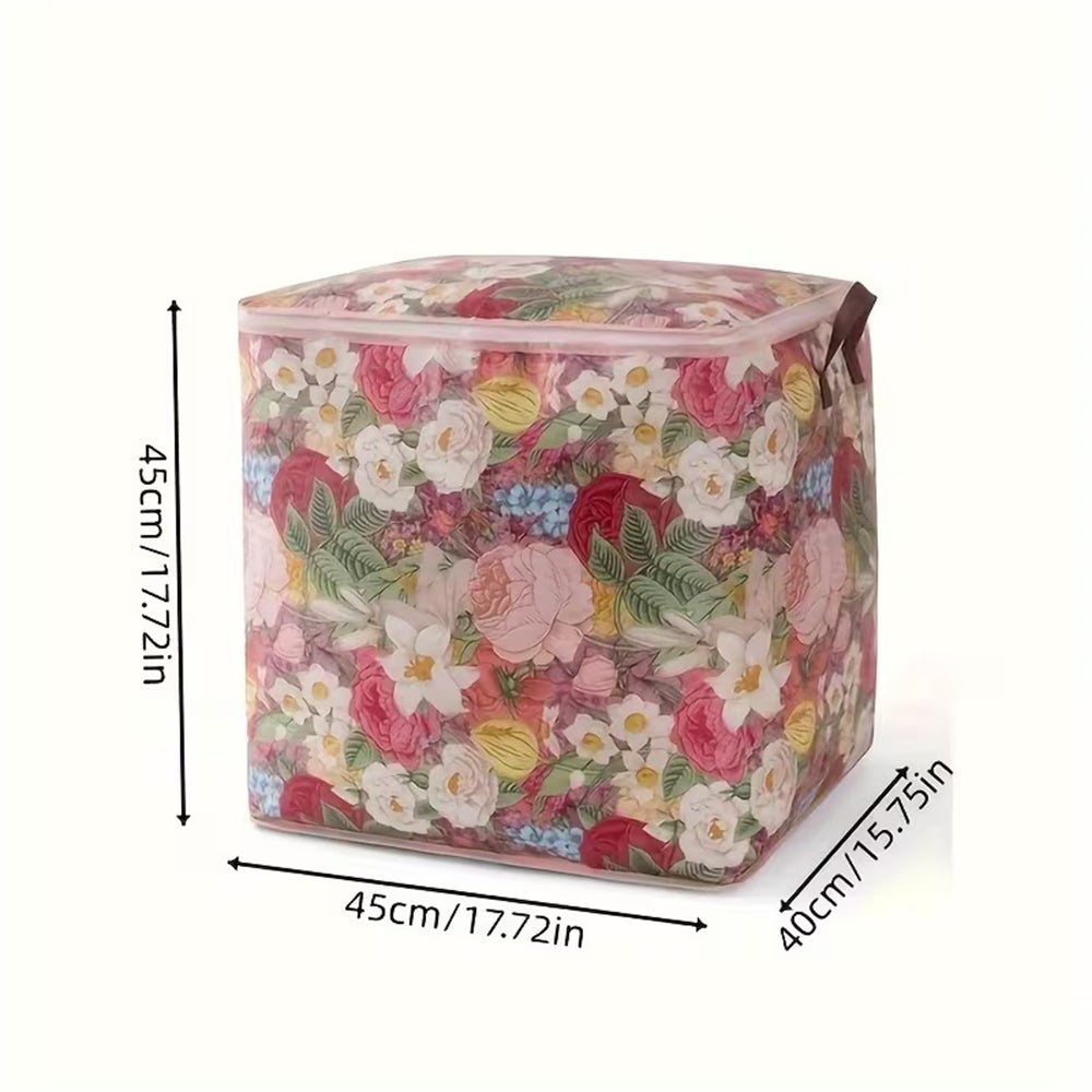 Borsa portaoggetti impermeabile di grandissima capacità, borsa intrecciata pieghevole, adatta per riporre vestiti e coperte in casa resistente viaggio - 8