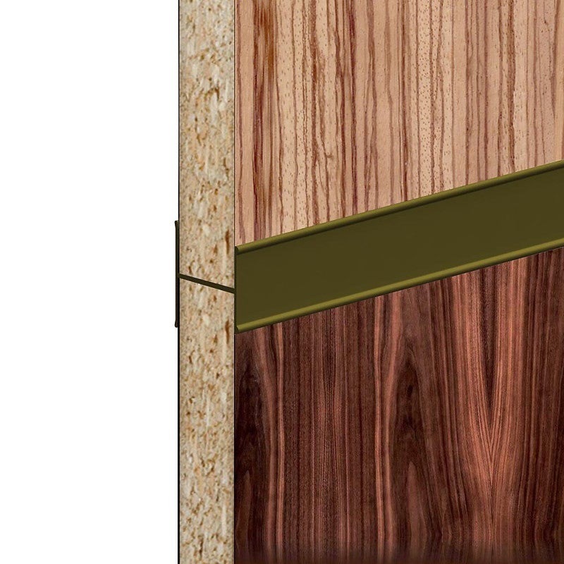 Profil en H SLID'UP 220 pour porte 18 mm - 1,8 m - bronze - 3
