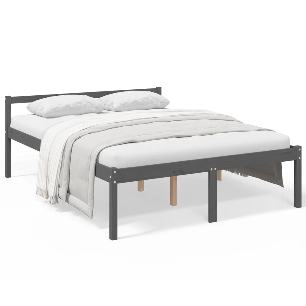 Maison Exclusive - Giroletto Testiera Bianco Super King Size In Legno Massello 88621498