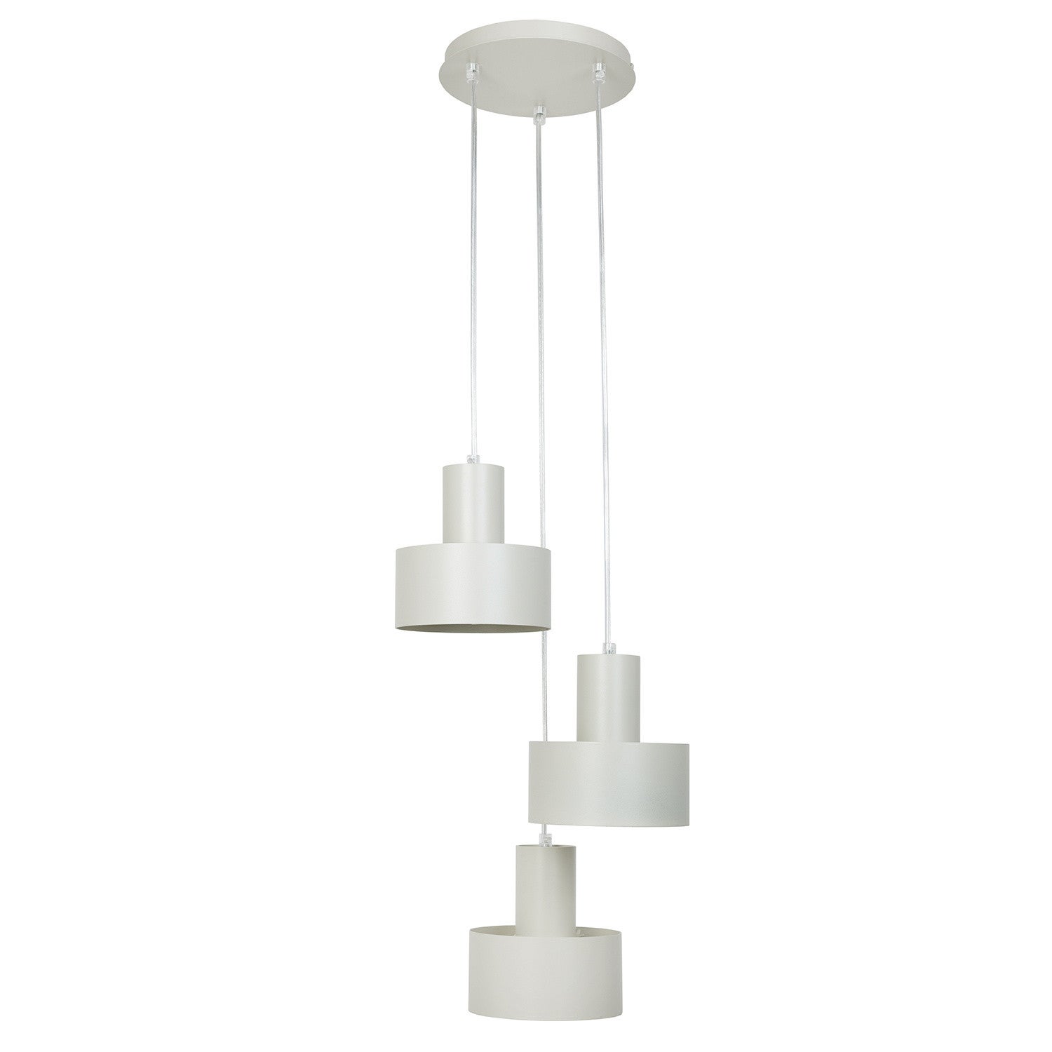 Lampa wisząca RIF jasno-szara 3 x E27 x 15W wym: 70 x 33 x 33 cm Sigma Lighting