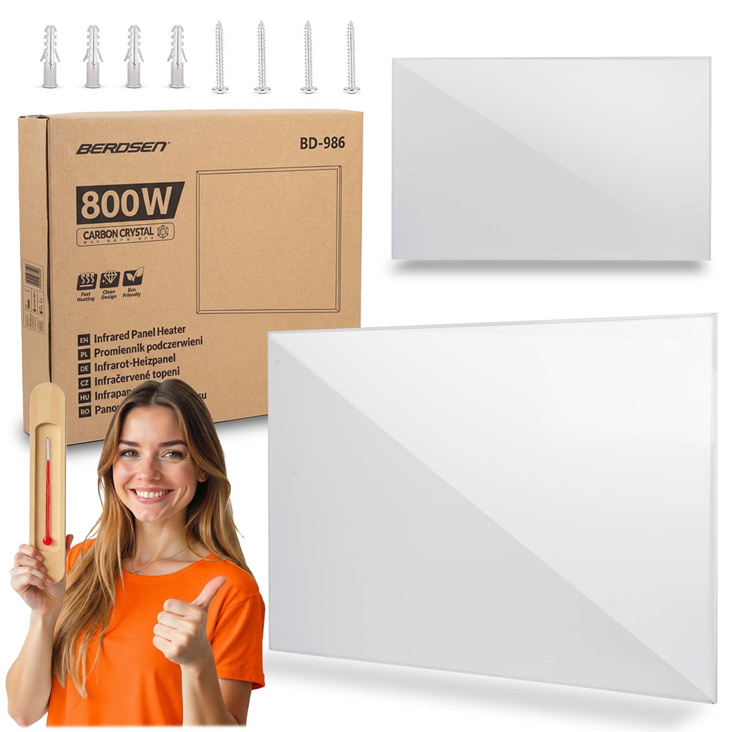 Grzejnik na podczerwień Berdsen BD-986 promiennik podczerwieni 800W