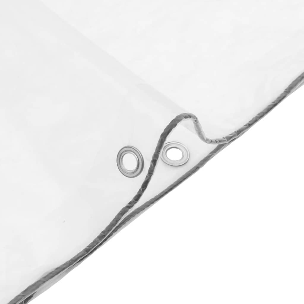 Lona protetora transparente com ilhós de polietileno 3x10 m - COMFORTXL - 8