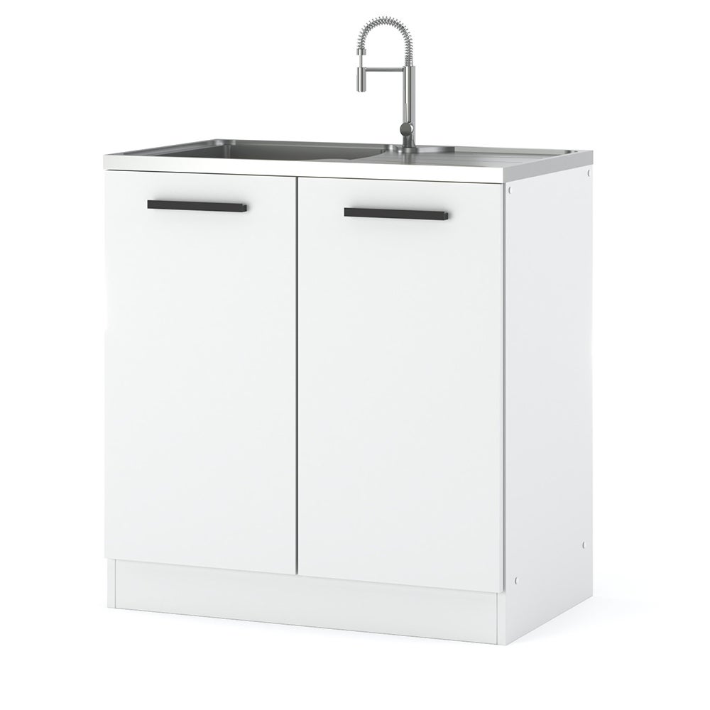 Szafka kuchenna stojąca pod zlew modułowa nowoczesna 80cm blande biała mat