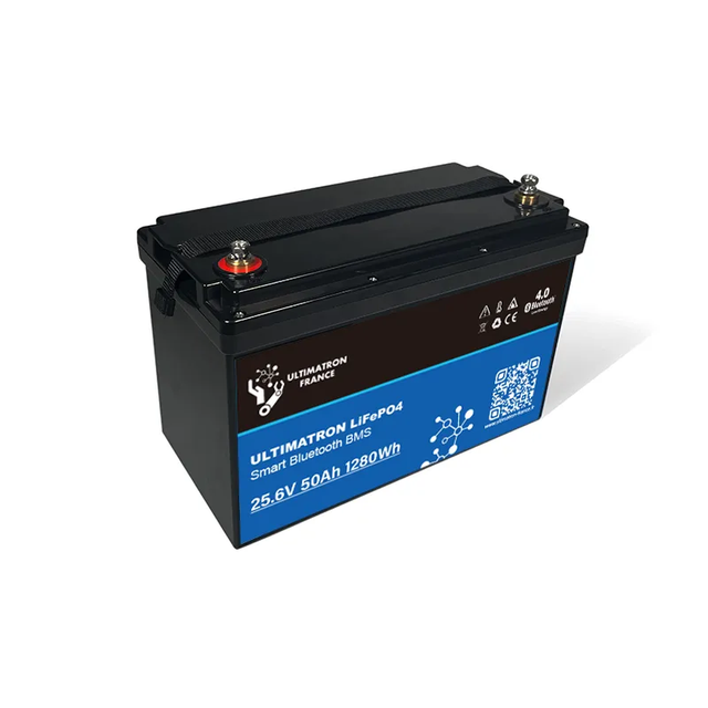 BMS con batteria al litio da 25,6 V 50 Ah con Bluetooth