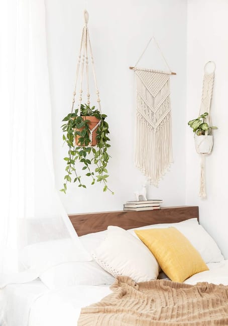 Offres Spéciales tissé à la main en macramé porte-plantes pot bac pot Offres Spéciales tissé à la main en macramé porte-plantes pot bac pot