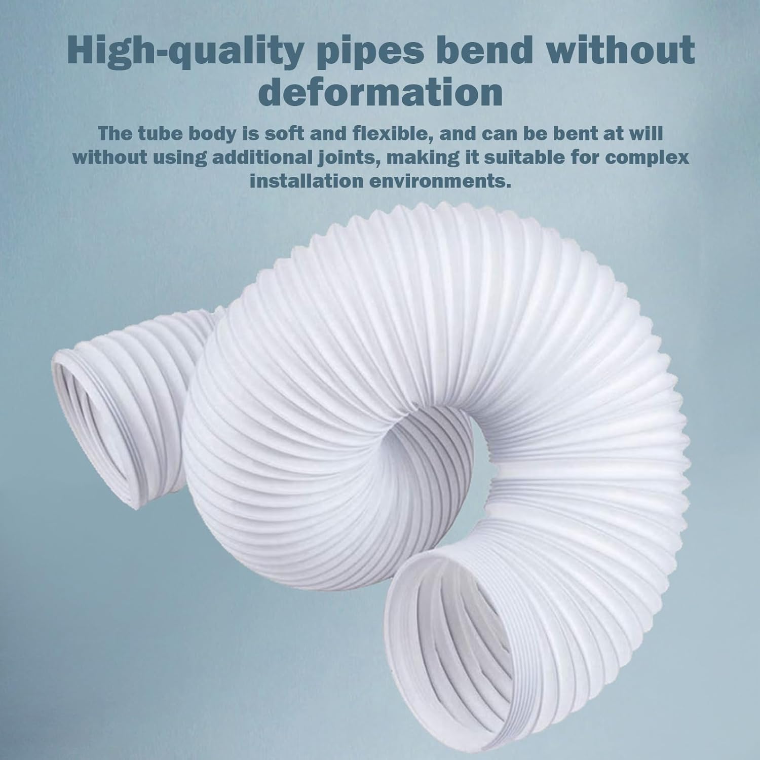 Tuyau d'évacuation pour climatiseur mobile, tuyau de ventilation flexible, rallonge pour tuyau d'évacuation pour climatiseur (150 mm x 1,5 m) - 4