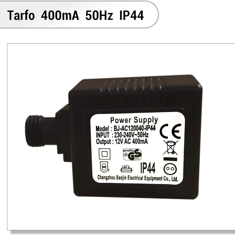 Kompletny zestaw pomp Köhko 1500l/h do fontanny ogrodowej: 3x LED Fioletowy,3-drożny dystrybutor wody,wąż,przedłużacz 5m,Tarfo,uszczelka piankowa