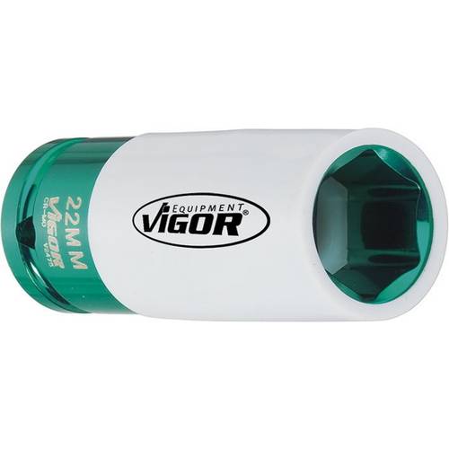 Vigor Douille Extra-Mince 6 Pans Double Force 32 Mm – Entraînement 3/4" – Idéale Pour Arbres De Transmission