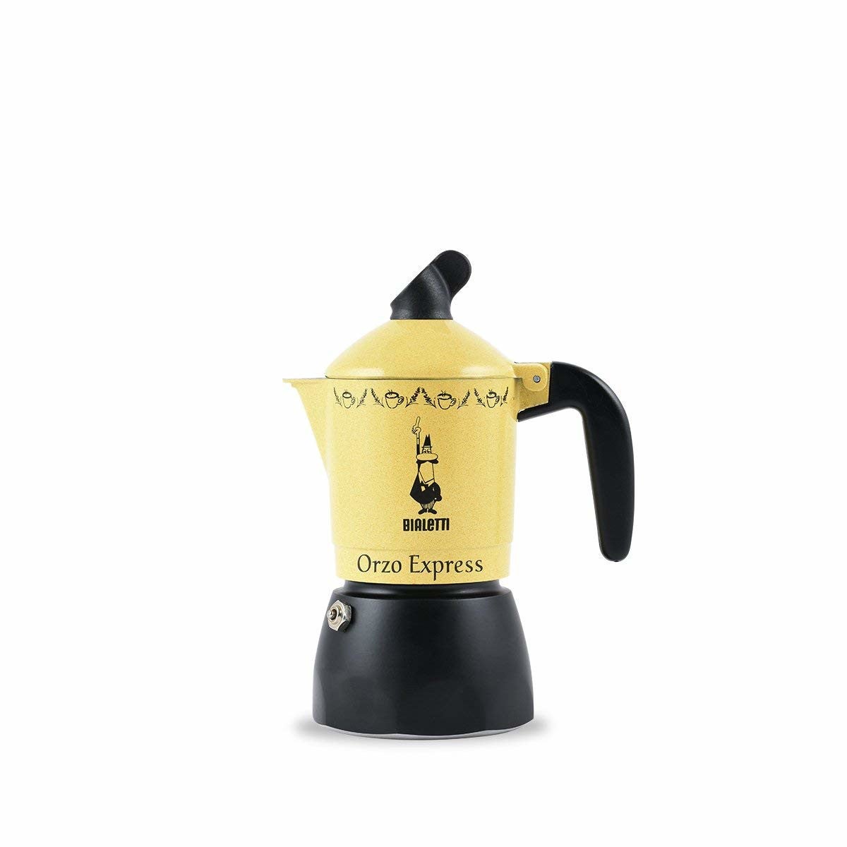 Bialetti Orzo Express Cafetera Italiana Negro/Amarillo , Leroy Merlin