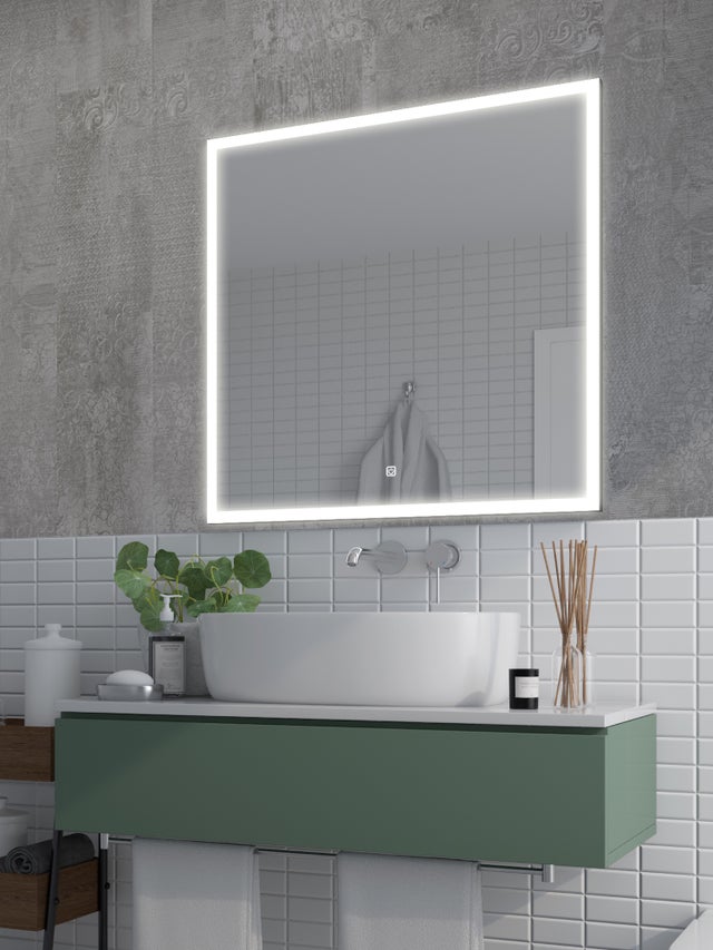 Miroir de salle de bain Lyra 80x80 Bluetooth
