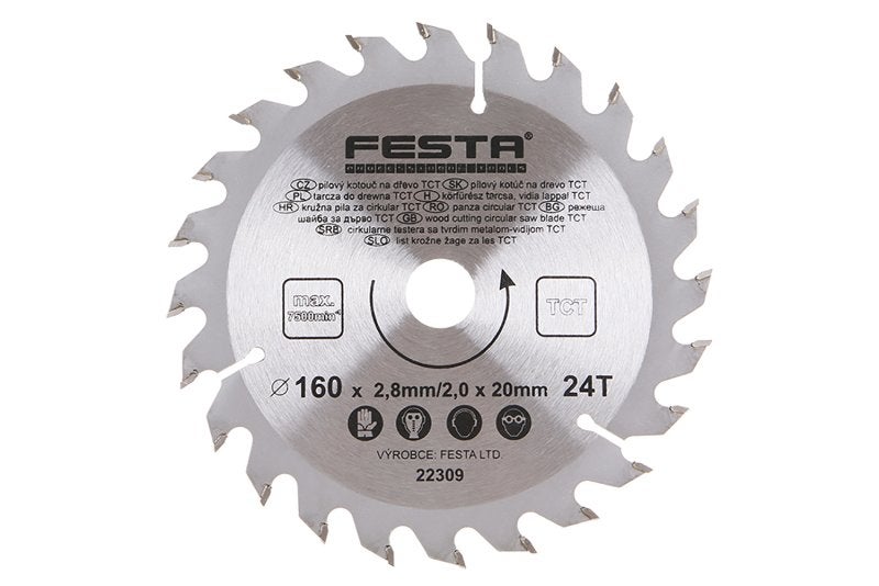 Lame De Scie Circulaire Scid Carbure – 190mm X 2.8mm – 60 Dents – Alésage 30mm