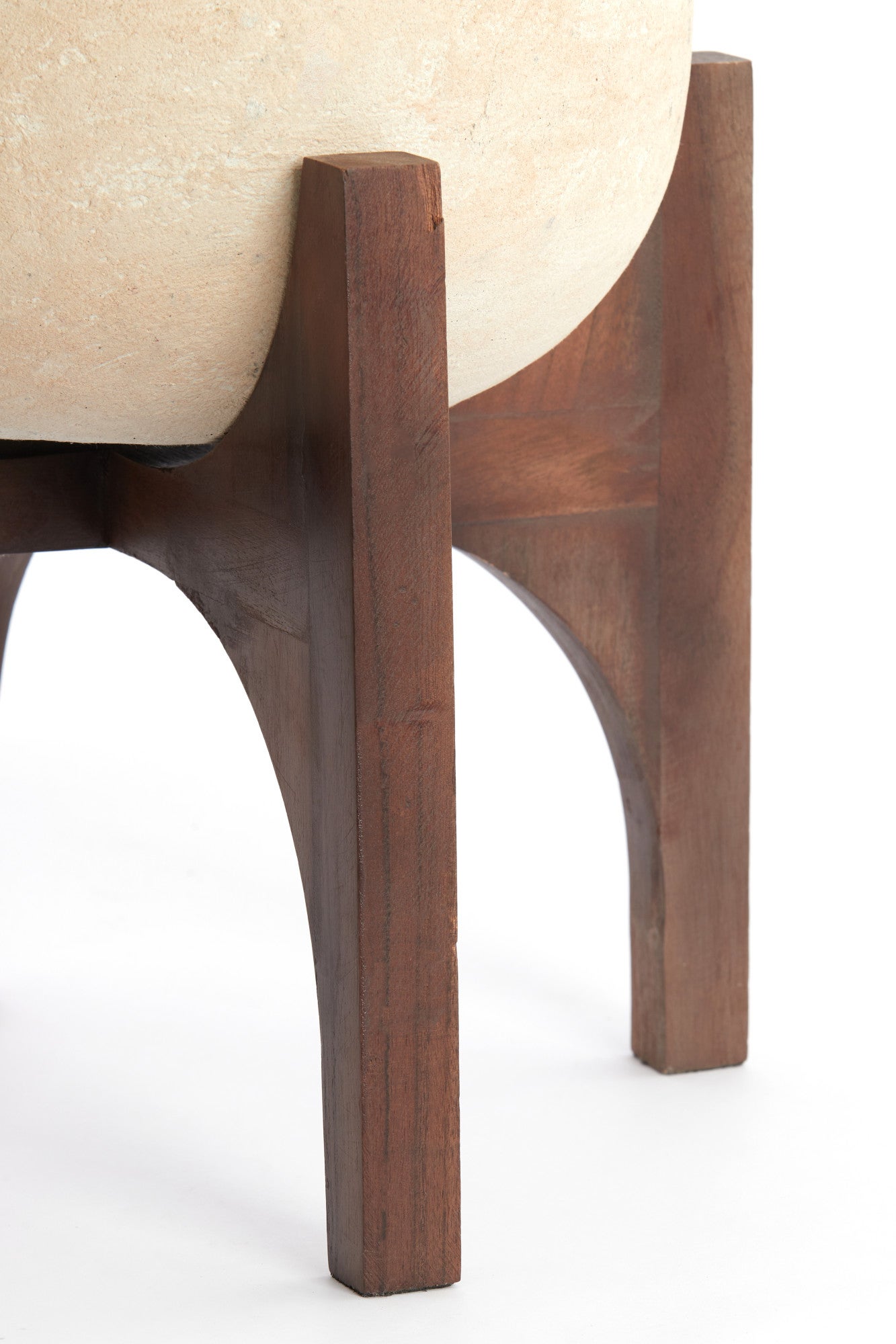 Vaso Light & Living KARUNA su base in legno beige e papier-mâché – Ø44x53 cm - 5