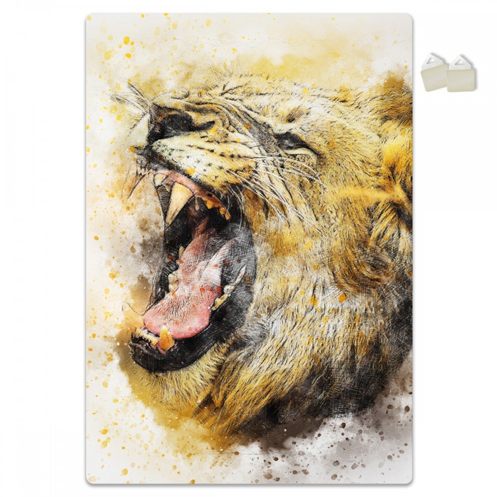 MŁODY LEW - PLAKAT Forex z ekspandowanego PVC o grubości 3 mm - 100x70 cm