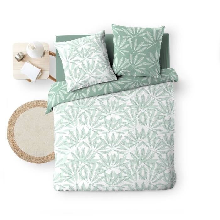 Housse de couette réversible 260 x 240 cm – Coton 57 fils Malia Sauge - 4