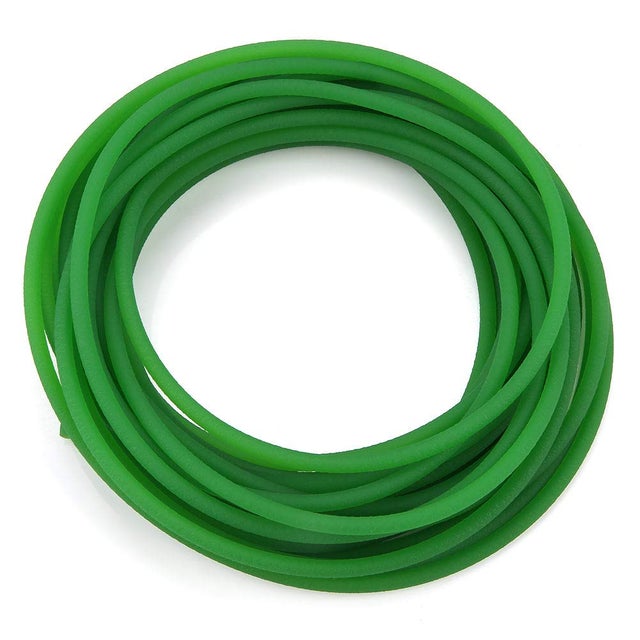 Courroie de transmission, ceinture ronde en polyuréthane d'unité centrale à rugueuse verte(6mm*10m)(5mm*10m)