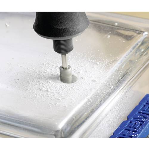 Dremel 662 Punta da trapano per vetro impregnata di diamante, accessorio per utensili rotativi con diametro di 3,2 mm per forare e tagliare il vetro - 3