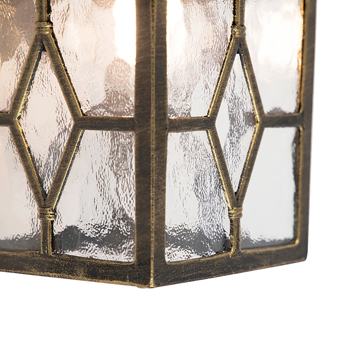 Qazqa rustique applique murale extérieure, lampe murale pour jardin - London - bronze, 15cm, IP23, carré - 9