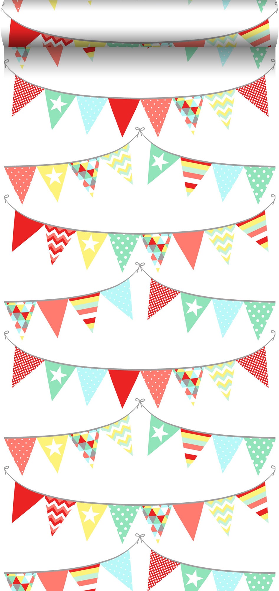 Tapeta flagi wielokolorowym - 53 cm x 10.05 m - ESTAHOME