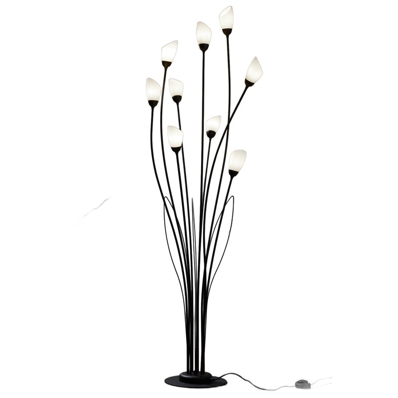 Lampa stojąca GLORIOSA czarna 9xG9x15W metal wym:160x53x53cm IP20 Jupiter